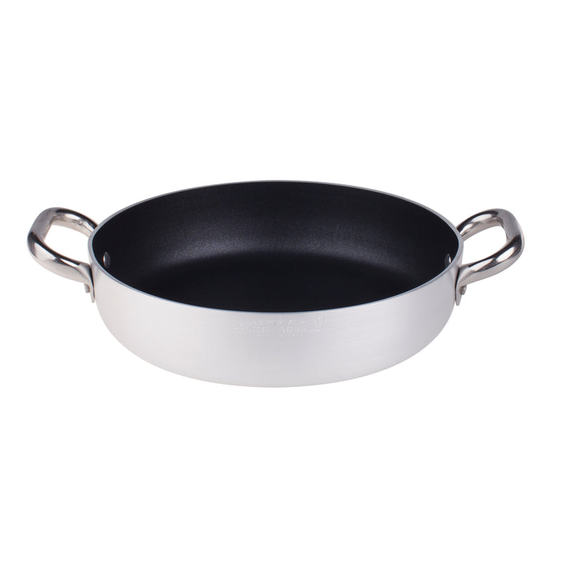 Agnelli Aluminum 5mm Fry Pan With Stainless Steel Handle, 12.6-Inches