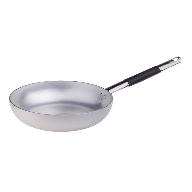 Agnelli Aluminum 3mm Induction Compatible Saute & Sauteuse Pan With Stainless Steel Cool Touch Handle, 9.4-Inches