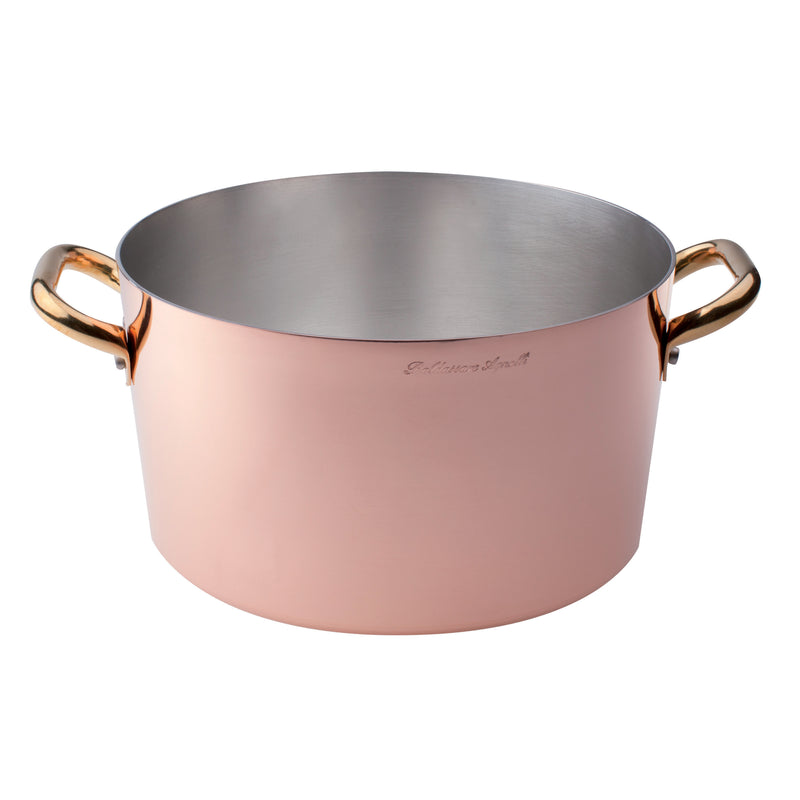 Agnelli Tinned Copper Casserole With Two Brass Handles, 4.7-Quart