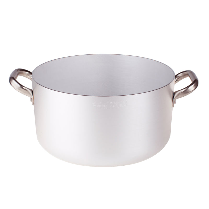 Agnelli Aluminum 3mm Casserole With Two Stainless Steel Handles, 5.9-Quart