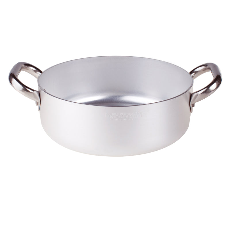 Agnelli Aluminum 3mm Casserole With Two Stainless Steel Handles, 33.8-Quart