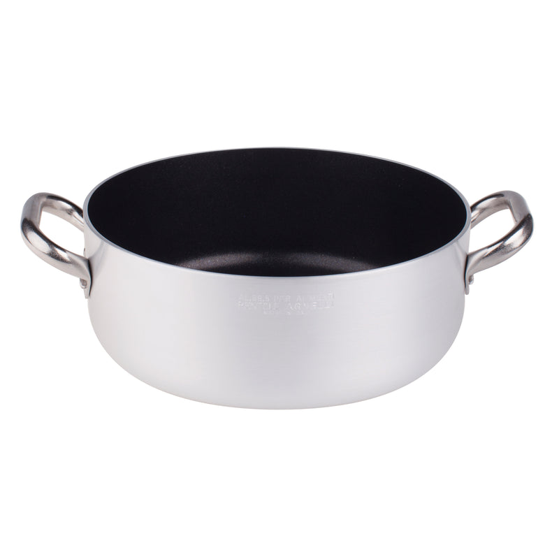 Agnelli Aluminum 3mm Nonstick Casserole With Two Stainless Steel Handles, 27.8-Quart