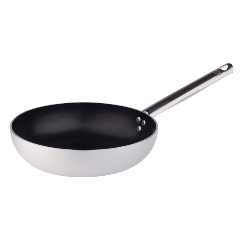 Agnelli Aluminum 3mm Nonstick Saute & Sauteuse Pan With Stainless Steel Handle, 11-Inches