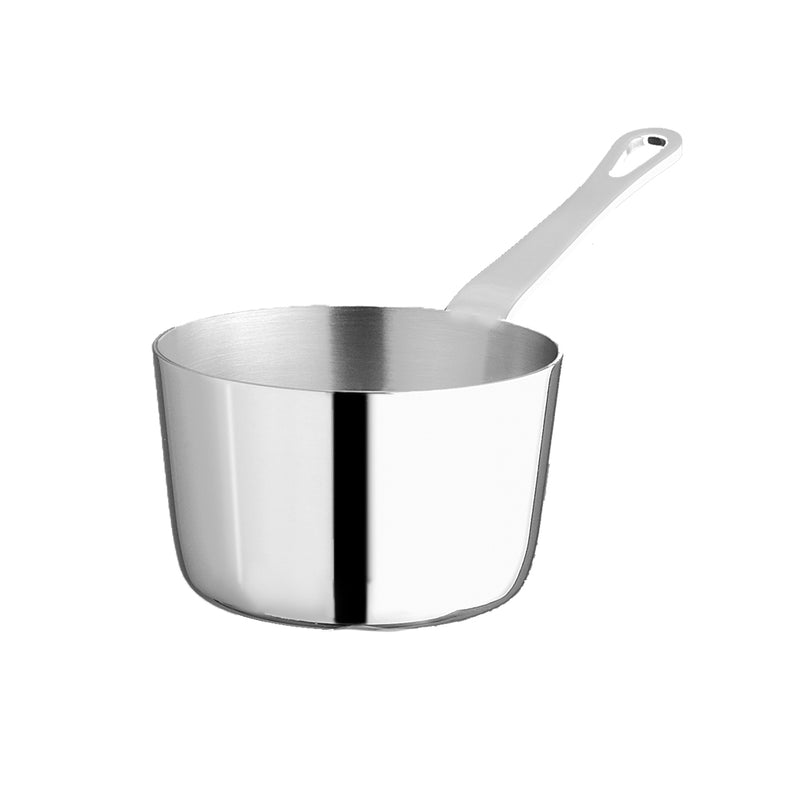 Agnelli 1932 Series 3-Ply Stainless Steel Mini Conic Saucepan With Aluminum Handle, 8.1-Oz