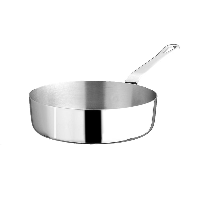 Agnelli 1932 Series 3-Ply Stainless Steel Mini Fry Pan With Aluminum Handle, 14.4-Oz