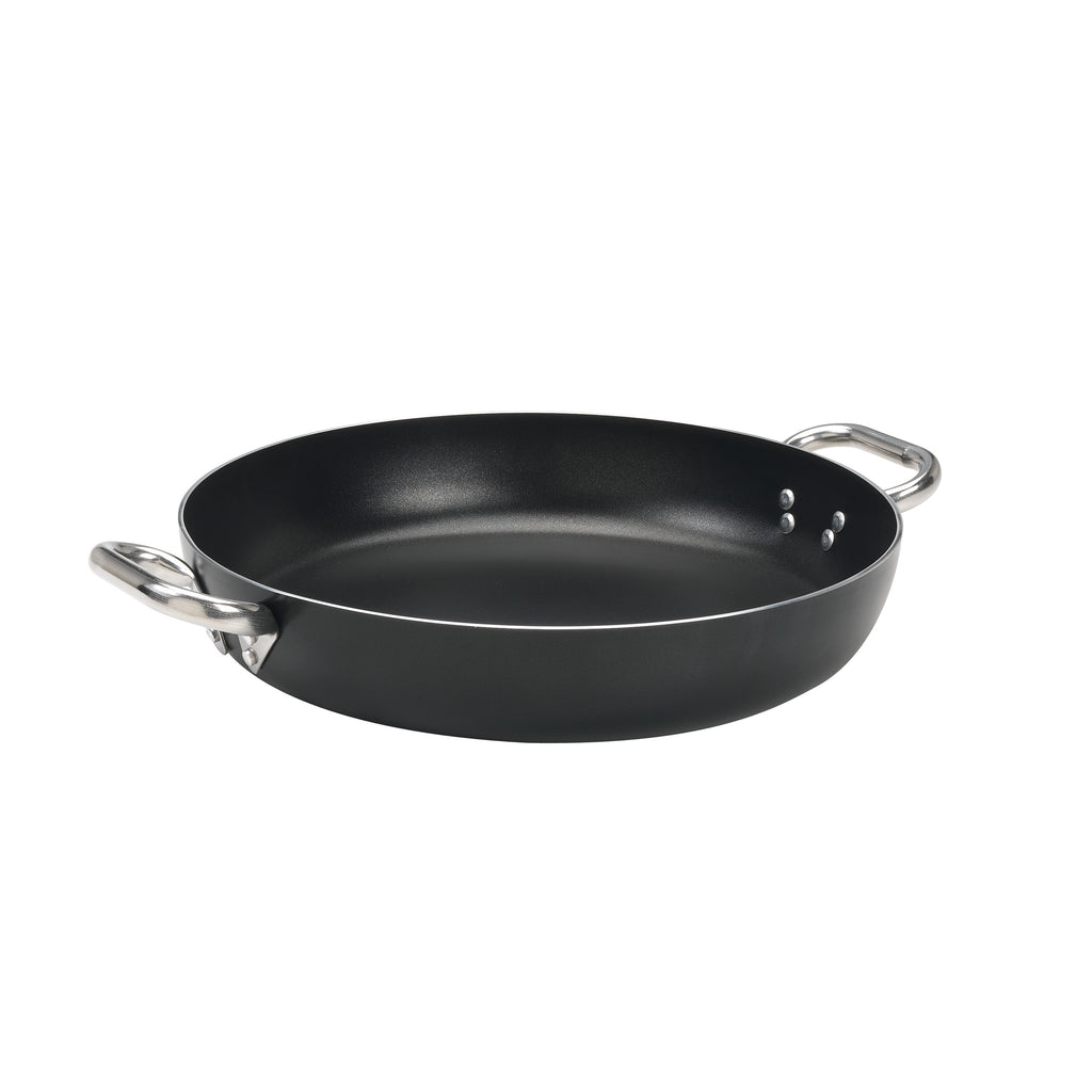 Agnelli Aluminum 5mm Nonstick Omelette Pan with Two Stainless Steel Handles, 11-Inches