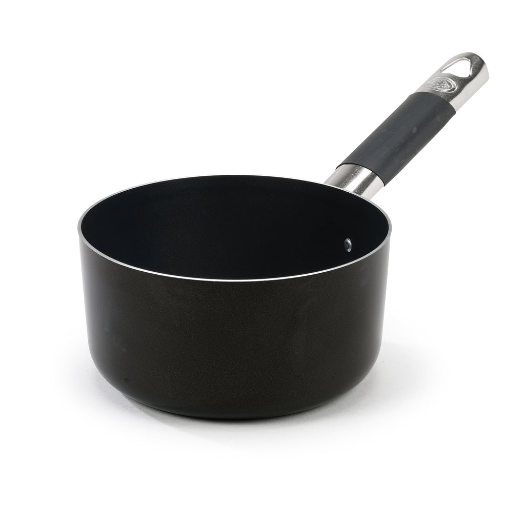 Agnelli Aluminum 5mm Deep Straight Fry Pan With Stainless Steel
