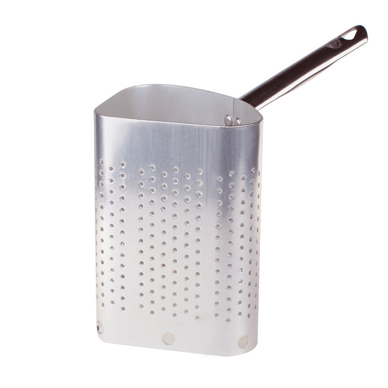 Agnelli Aluminum 3mm Single Deep Segment Colander with Stainless Steel Handle, 10.25-Inches