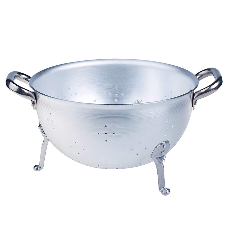 Agnelli Aluminum 3mm Tripodal Colander with Two Stainless Steel Handles, 12.6-Inches