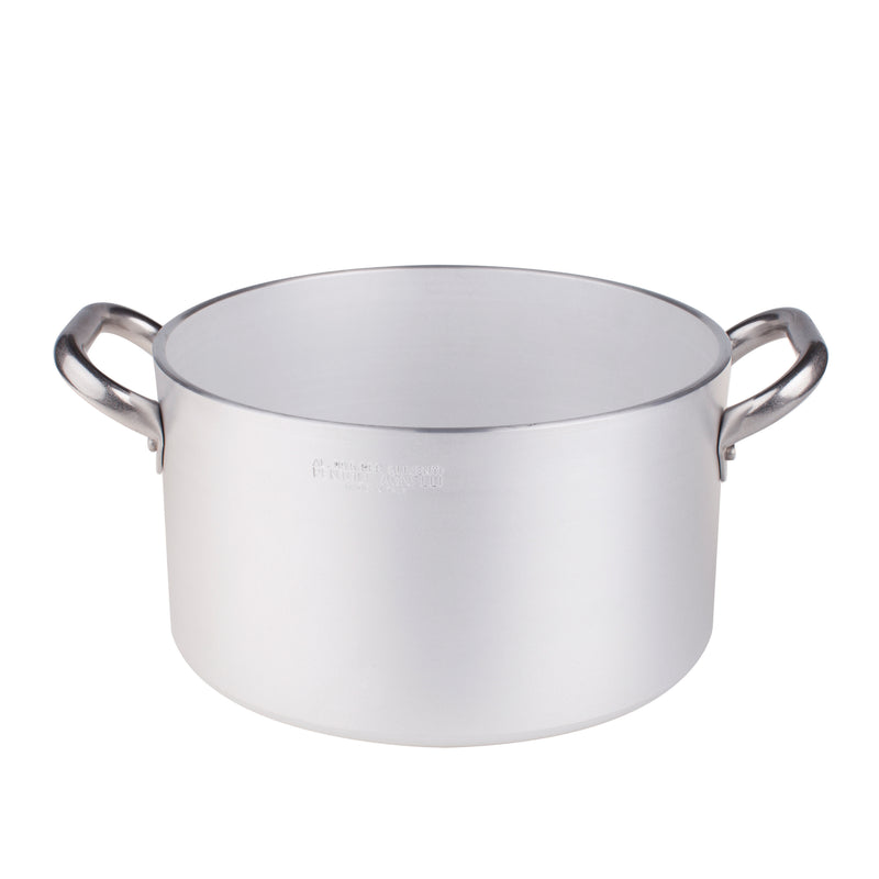 Agnelli Aluminum 5mm Casserole With Two Stainless Steel Handles, 95.1-Quart