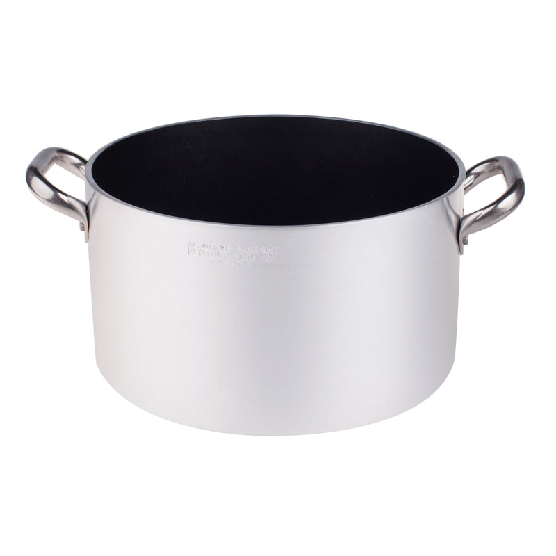 Agnelli Aluminum 5mm Nonstick Casserole With Two Stainless Steel Handles, 13.2-Quart