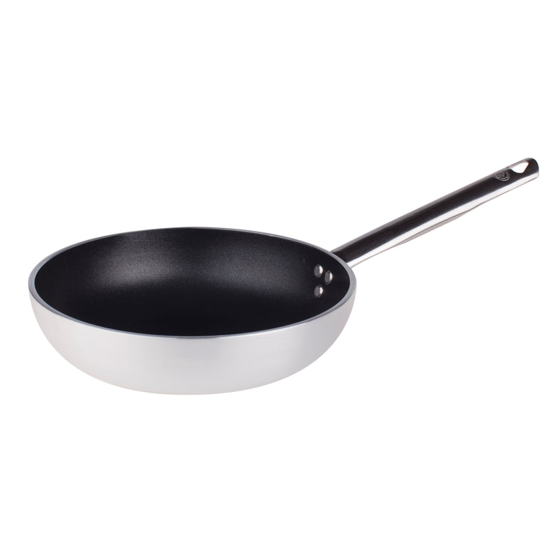 Agnelli Aluminum 5mm Nonstick Saute & Sauteuse Pan With Stainless Steel Handle, 9.4-Inches