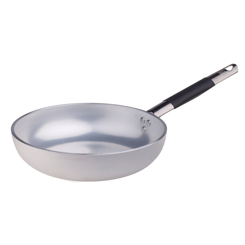 Agnelli Aluminum 5mm Saute & Sauteuse Pan With Stainless Steel Rubber Handle, 7.8-Inches