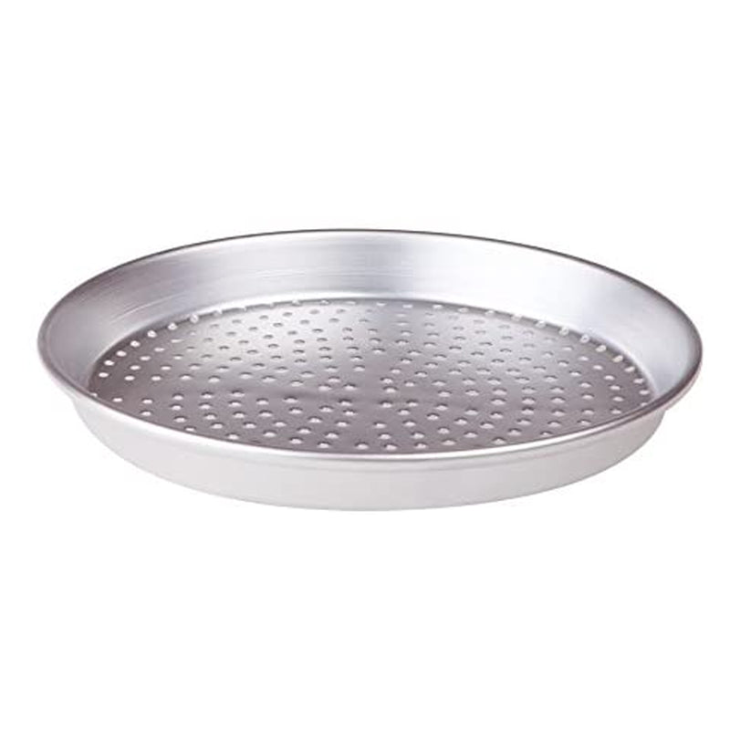 Agnelli Aluminum Alloy Round Perforated Cake Pan, 12.6-Inches