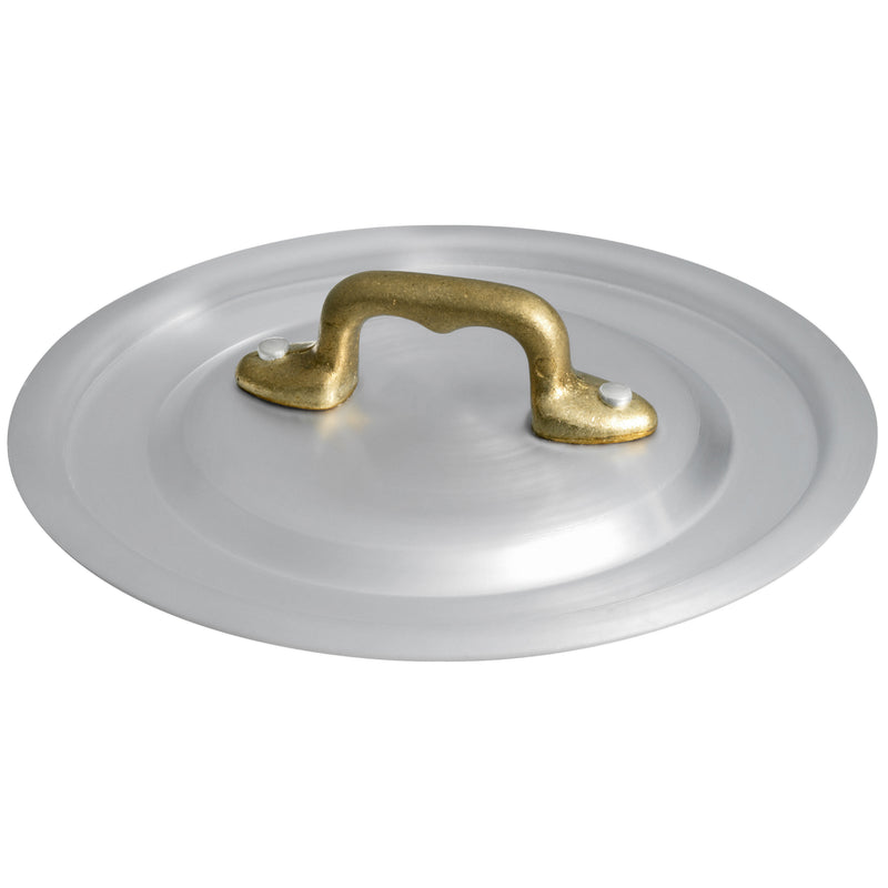 Agnelli 1932 Series Aluminum Lid With Brass Handle, 4.7-Inches