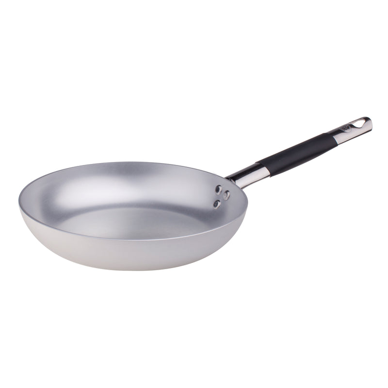 Agnelli Aluminum 3mm Low Saute & Fry Pan With Stainless Steel Rubber Handle, 15.7-Inches