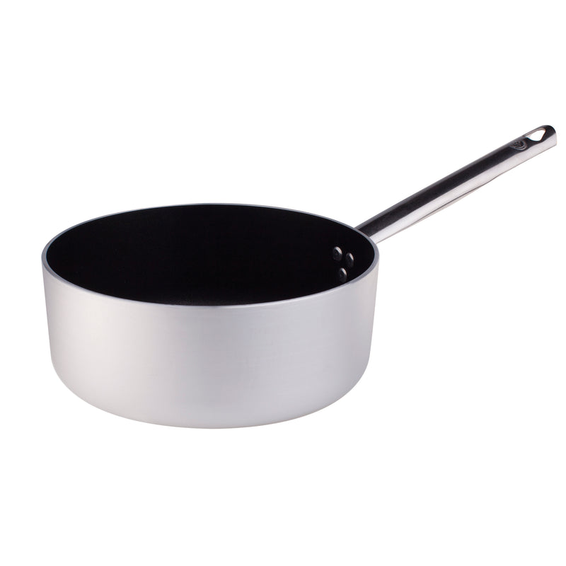 Agnelli Aluminum 3mm Nonstick High Saute Pan With Stainless Steel Handle, 4.3-Quart