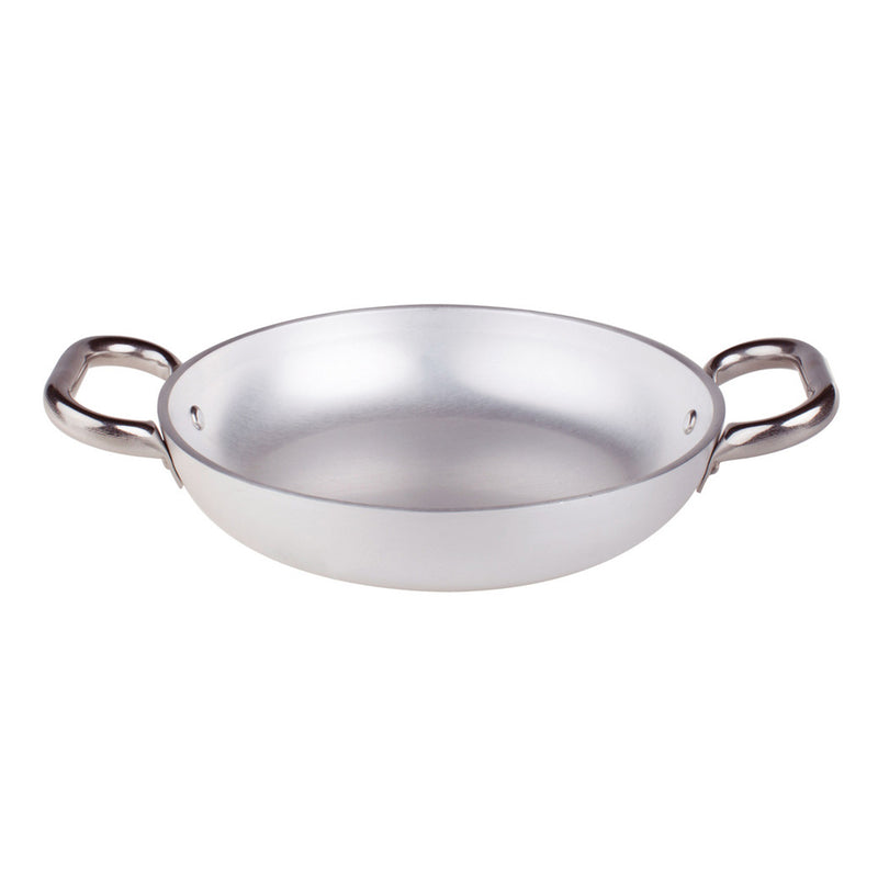 Agnelli Aluminum 5mm Omelette Pan With Two Stainless Steel Handles, 14.1-Inches