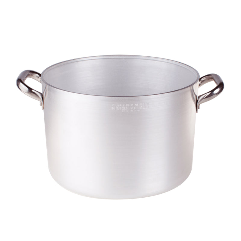 Agnelli Aluminum 3mm Stockpot With Two Stainless Steel Handles, 9.5-Quart