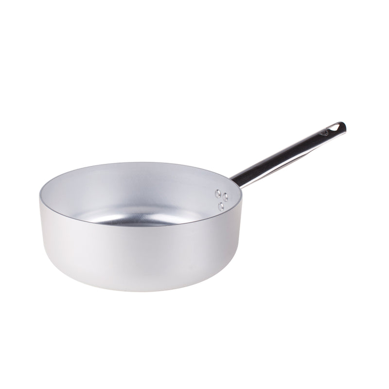Agnelli Aluminum 3mm High Saute Pan With Stainless Steel Handle, 1.9-Quart