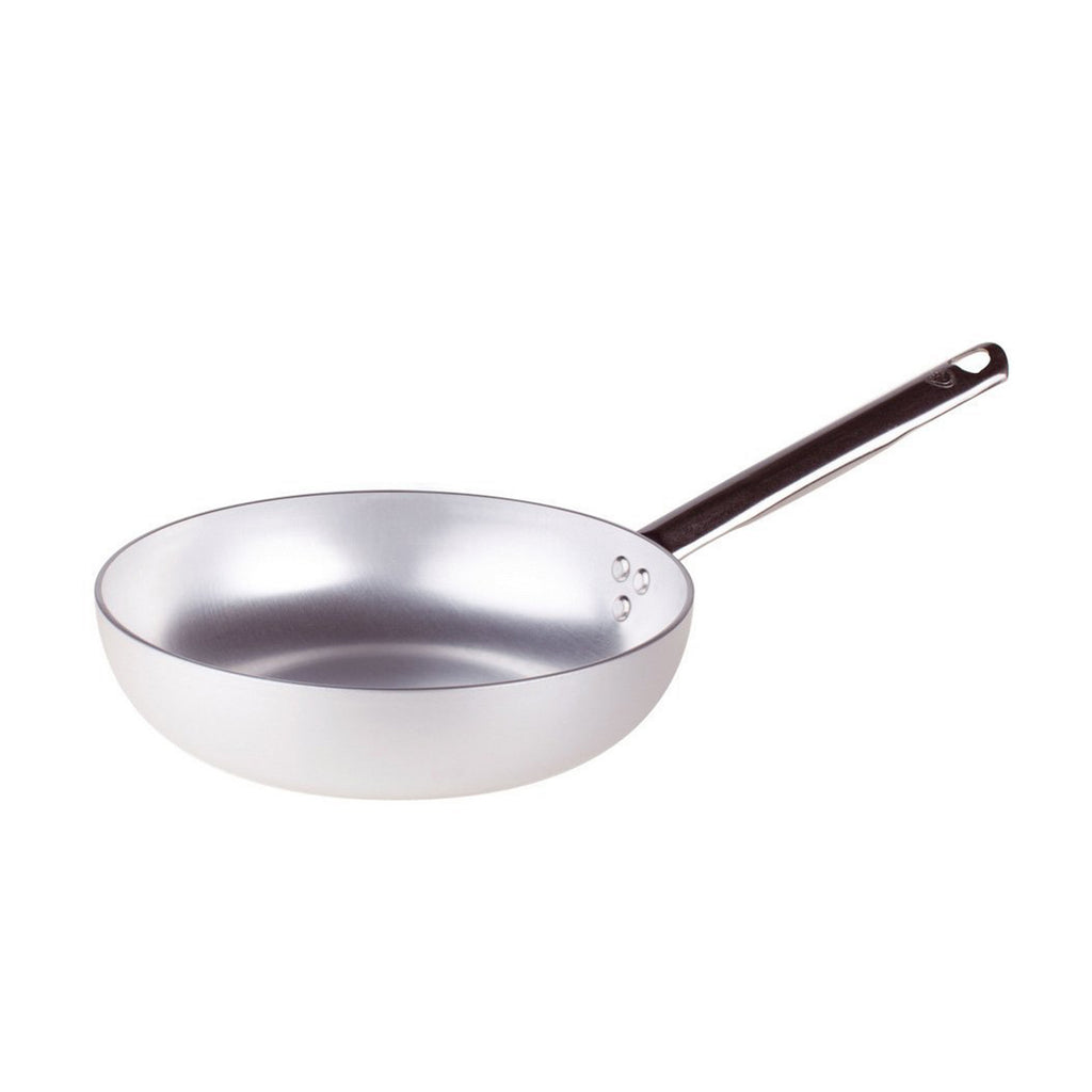Agnelli Aluminum 3mm Saute Sauteuse Pan With Stainless Steel Handle, 17.7-Inches