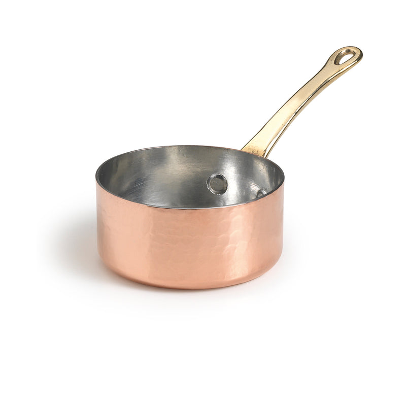 Agnelli Copper Mini Saute Pan With Brass Handle, 4.1-Oz