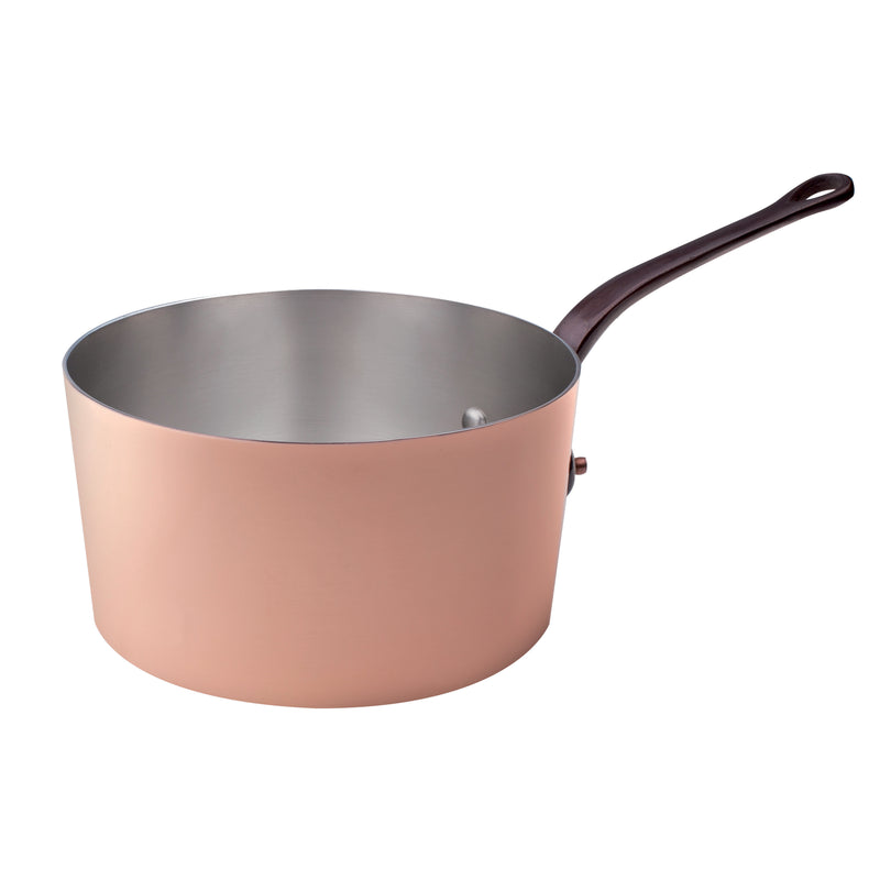 Agnelli Tinned Copper Saucepan With Cast Iron Handle, 3.4-Quart